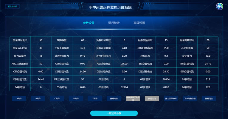 二次供水設(shè)備遠程監(jiān)控系統(tǒng)參數(shù)設(shè)置 二次供水設(shè)備遠程監(jiān)控系統(tǒng)參數(shù)設(shè)置